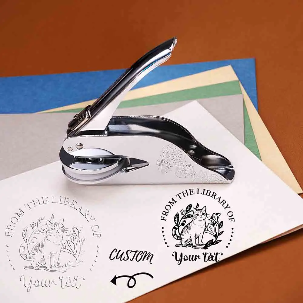 Custom embossed library and teacher stamps; back-to-school/Teacher's Day classroom gifts; student comments; grading tools