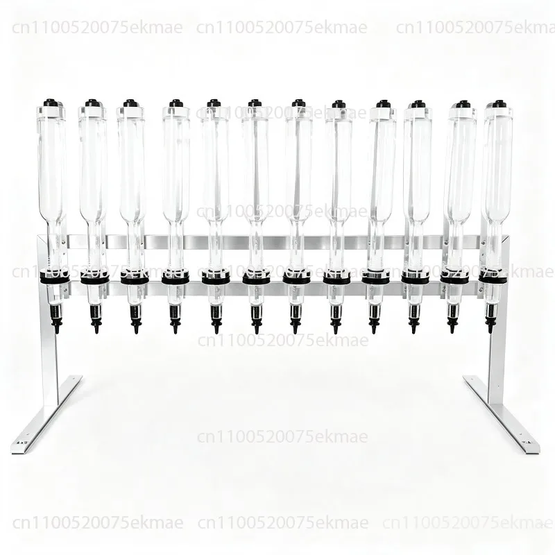 Professional 12 Head Table Stand Perfume Dispenser Wedding Decor Rack Transparent Glass Bottles 375ml