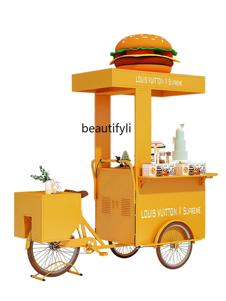 

lt Night Market Mobile Stall Car Outdoor Commercial Plaza Stall Display Snack Stall Car