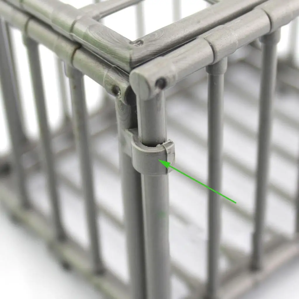 Hand-Made Cage Model Toy Silver 1 Pcs 1:6 Scale Model Toy Toolbox for 12 inch Action Figure Toy Adults Children
