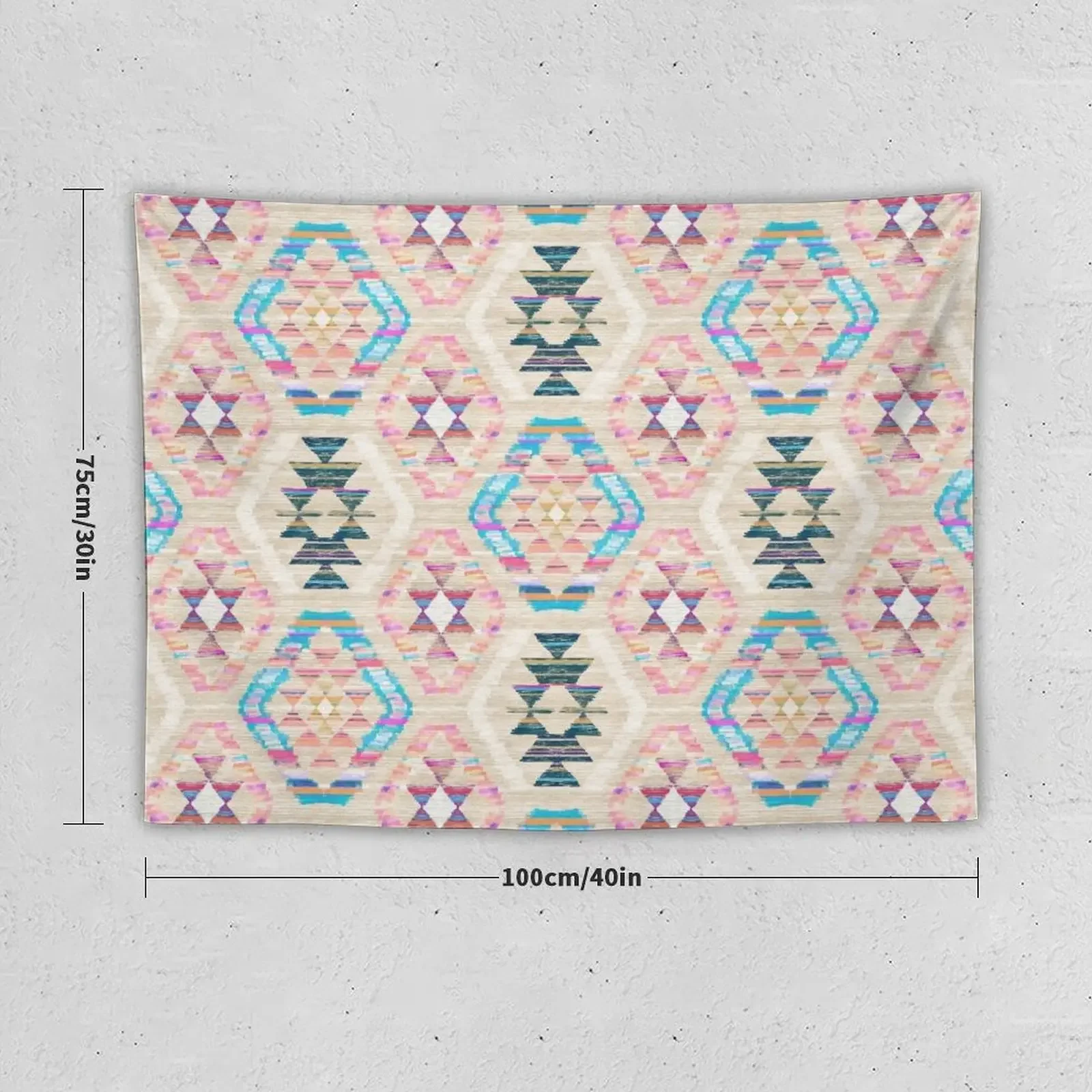 Woven Textured Pastel Kilim Pattern Tapestry Decor For Room Room Ornaments Tapestry