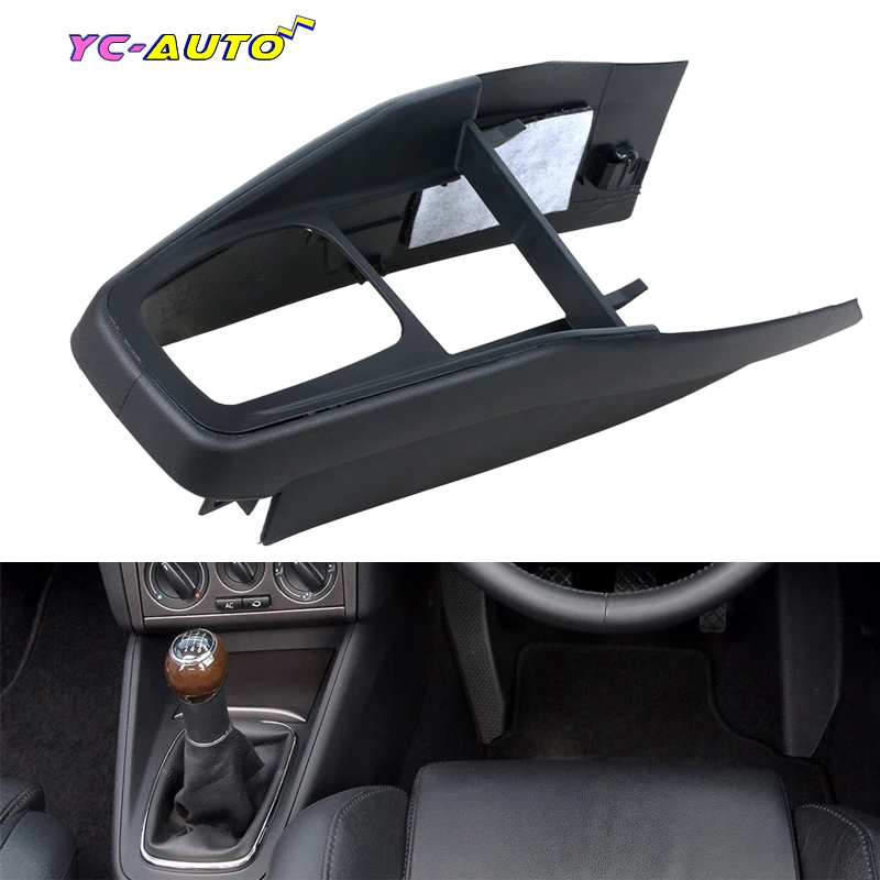 1PCS Armrest Box Central Channel Handbrake Frame Cover Car Accessories For Volkswagen VW BORA Golf MK4 2002 2003 2004 2005-2008