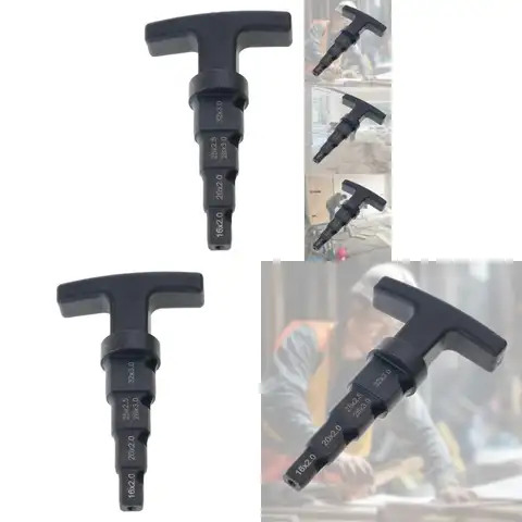 Pipe Deburring Tool Internal Pipe Chamfer Tool 4-in-1 Multi-layer Ratchet Rotation