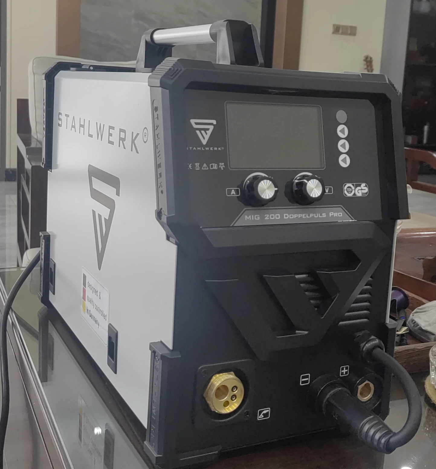 MIG200 Double Pulse Aluminum Welding Machine 5kg Flux Cored Wire Welder 220v Voltage 5in1 MIG Welding