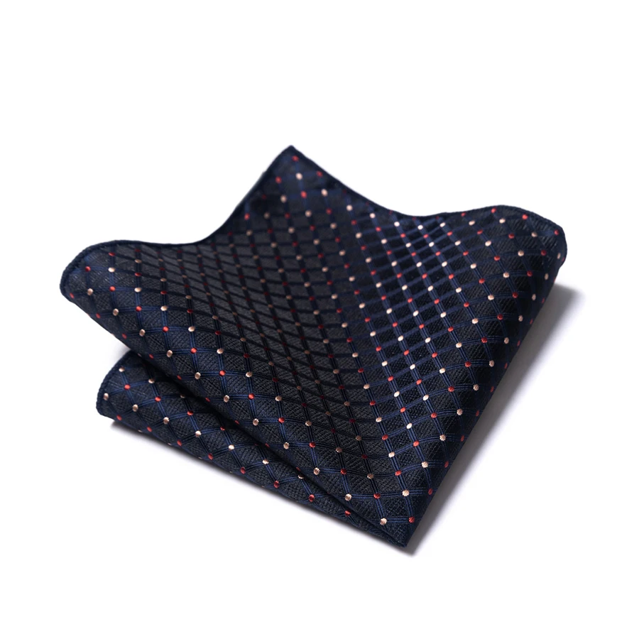 แฟชั่นหรูหรา Nice Handmade ผ้าไหม Hanky Pocket Square Geometric Hombre เสื้อผ้าอย่างเป็นทางการสีกากีสำนักงาน