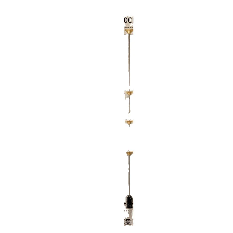 Time Hourglass Floor Lamp Chandelier, Light Luxury Gold Ambient Light