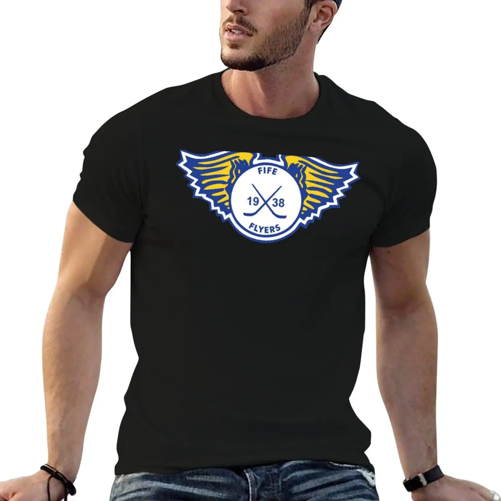 

the Fife Flyers T-Shirt man tshirt t shirt man designer funny t shirts cotton T-shirt