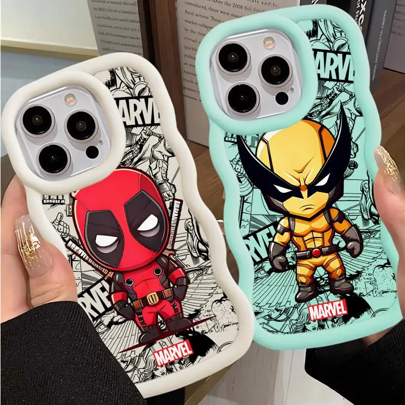 Deadpool Wolverine Case for OPPO A5s A5 A7 A9 A11 A15 A12 A17 A16e A33 A53 A54 A57 A38 A17k A58 4G A32 A31 Silicone Cover