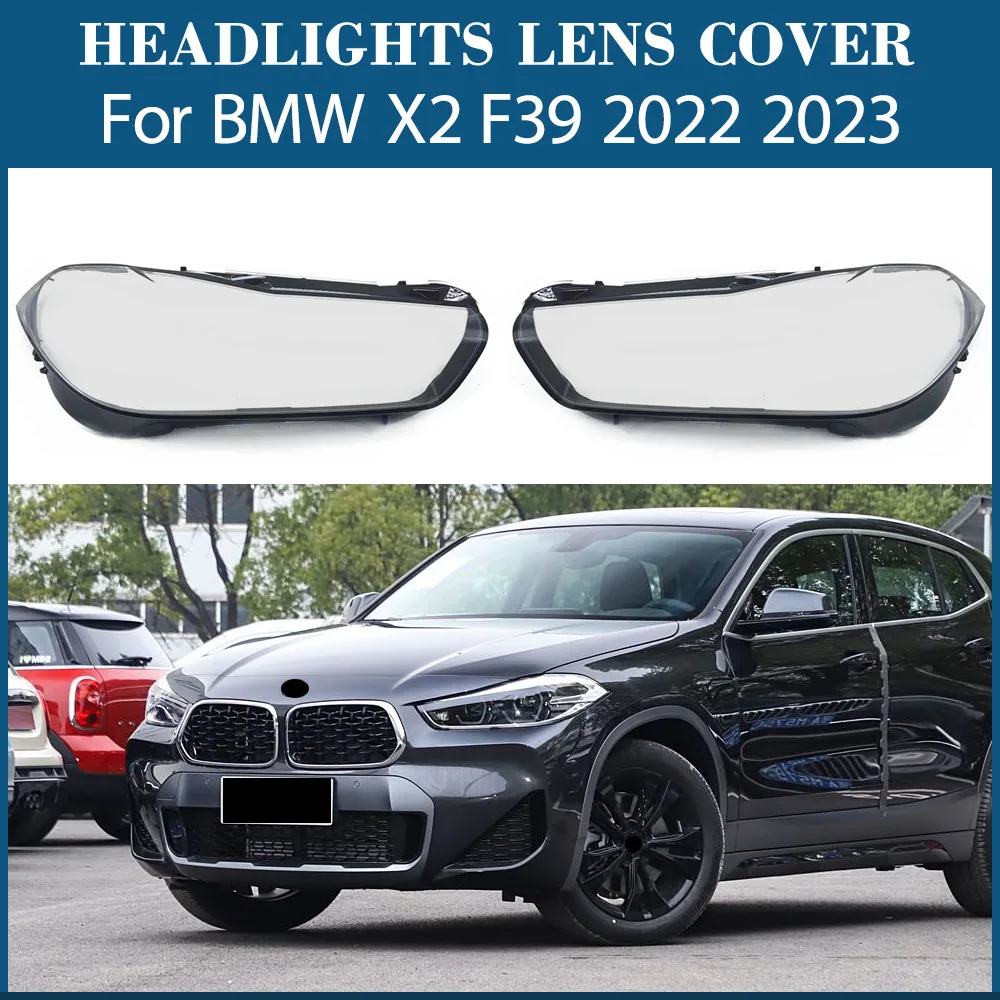 

Front Headlamp Lamp Cover Transparent Headlight Shell Lens Plexiglass Replace The Original Lampshade For BMW X2 F39 2022 2023