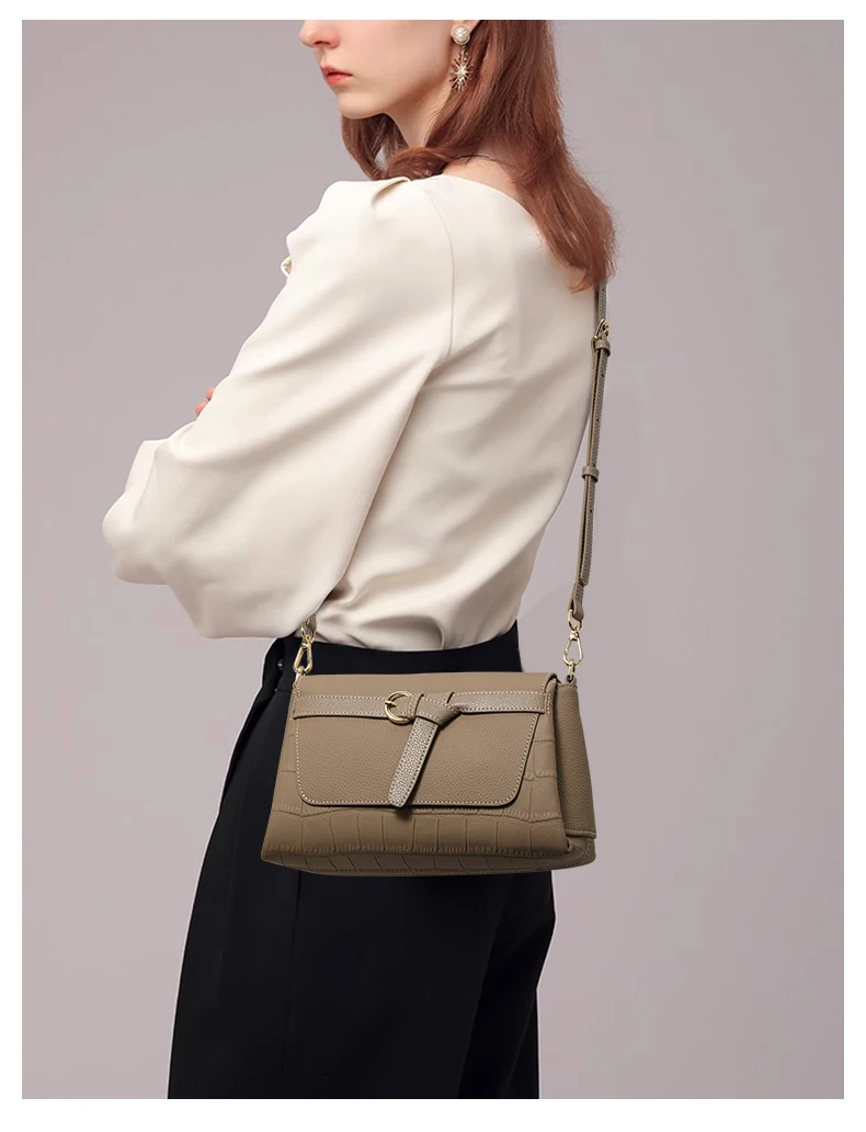 2026 Hochwertige Achseltasche Neues Modell aus erstklassigem Rindsleder Elegante Umhängetasche für den Nischenmarkt – Detail 2
