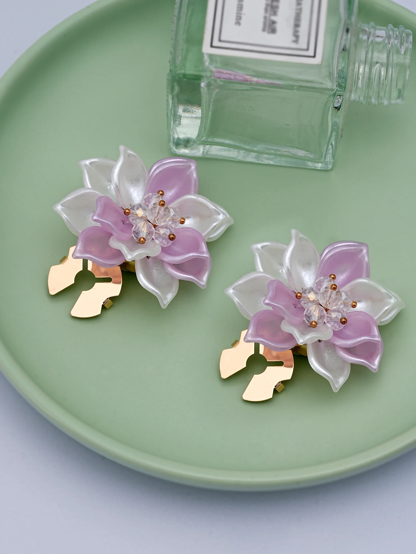 1/2/4pcs Rhinestone Cufflinks Luxury Button Cover Shirt Button Clip for Women Dresses Decorative Buttons Bling Cuff Links