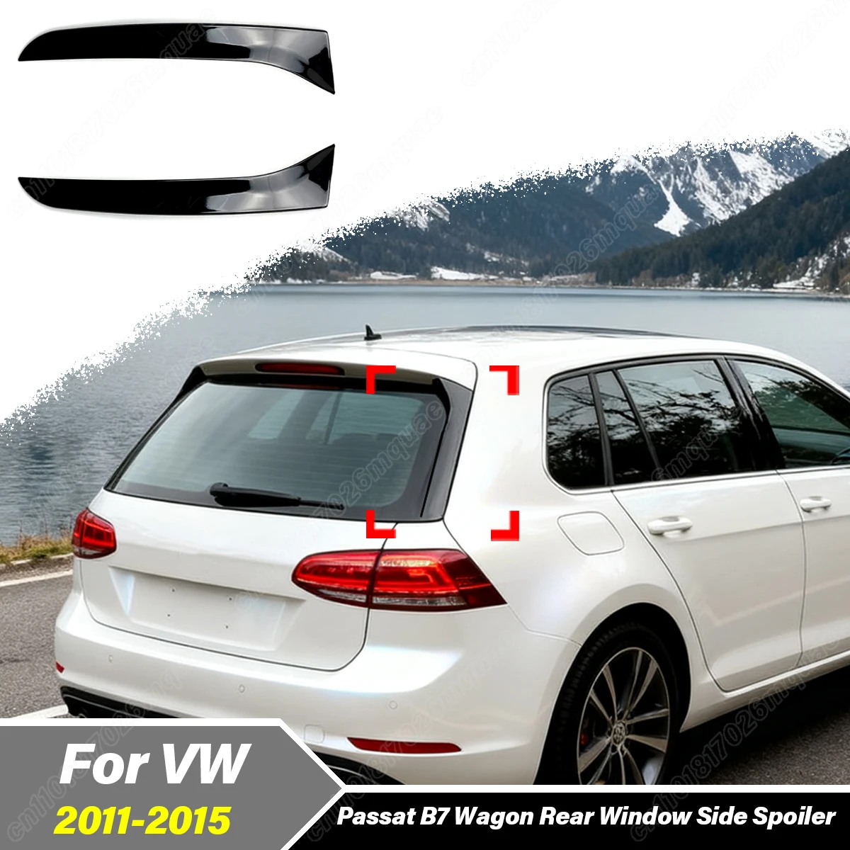 

Для Volkswagen Passat B7 Wagon 2011-2015: Декоративный обвес для заднего бокового стекла автомобиля (модификация)