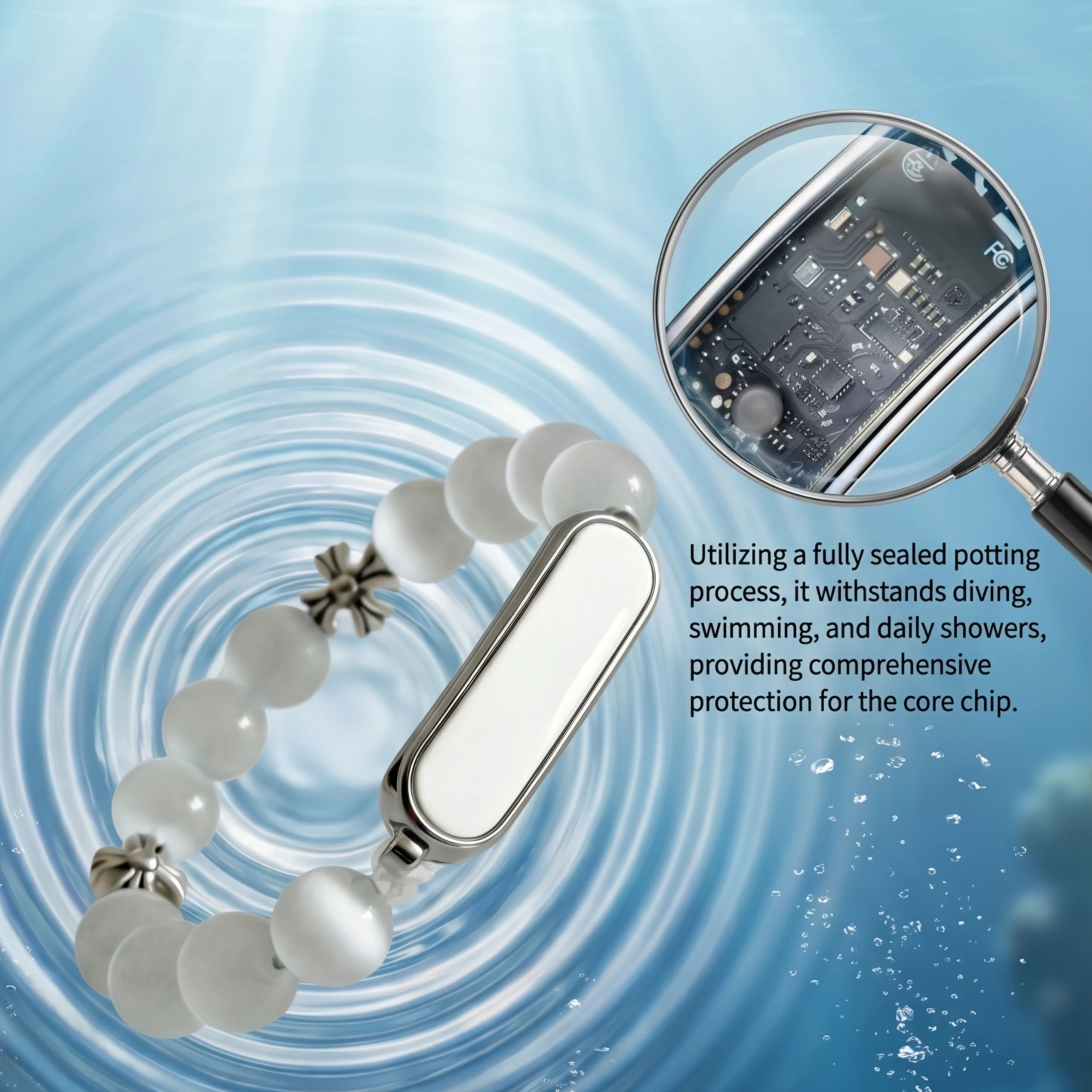steel-band-step-counting-heart-rate-sleep-monitoring-menstrual-management-ip68-waterproof-screenless-fashion-gift-smart-bracelet