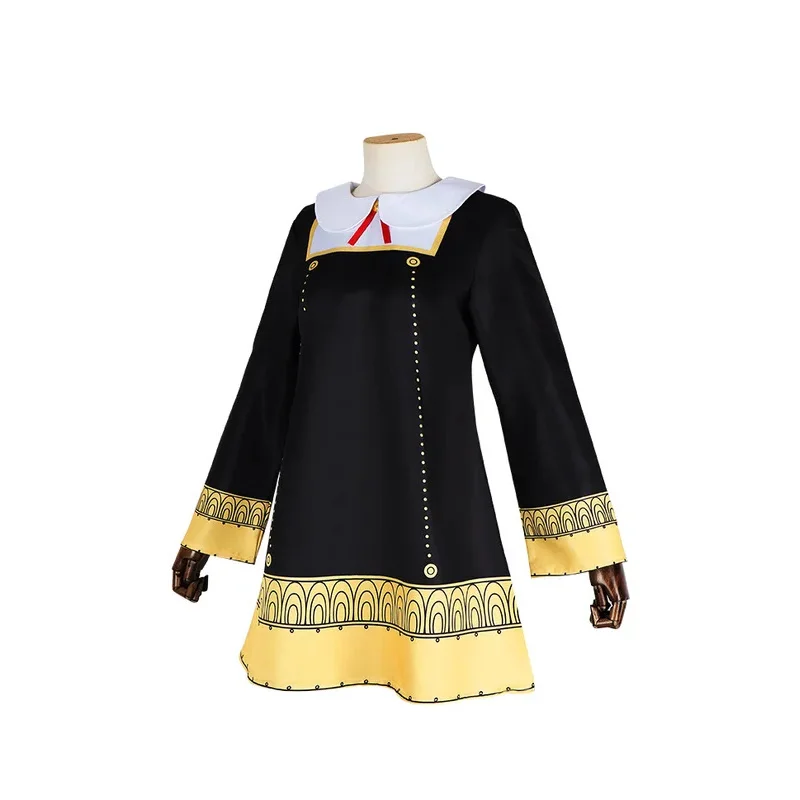 2025 yiyi الاطفال الكبار أنيا مزور تأثيري حلي أنيمي جاسوس x الأسرة الأسود لطيف الفتيات امرأة فستان الوردي شعر مستعار كرنفال دور P