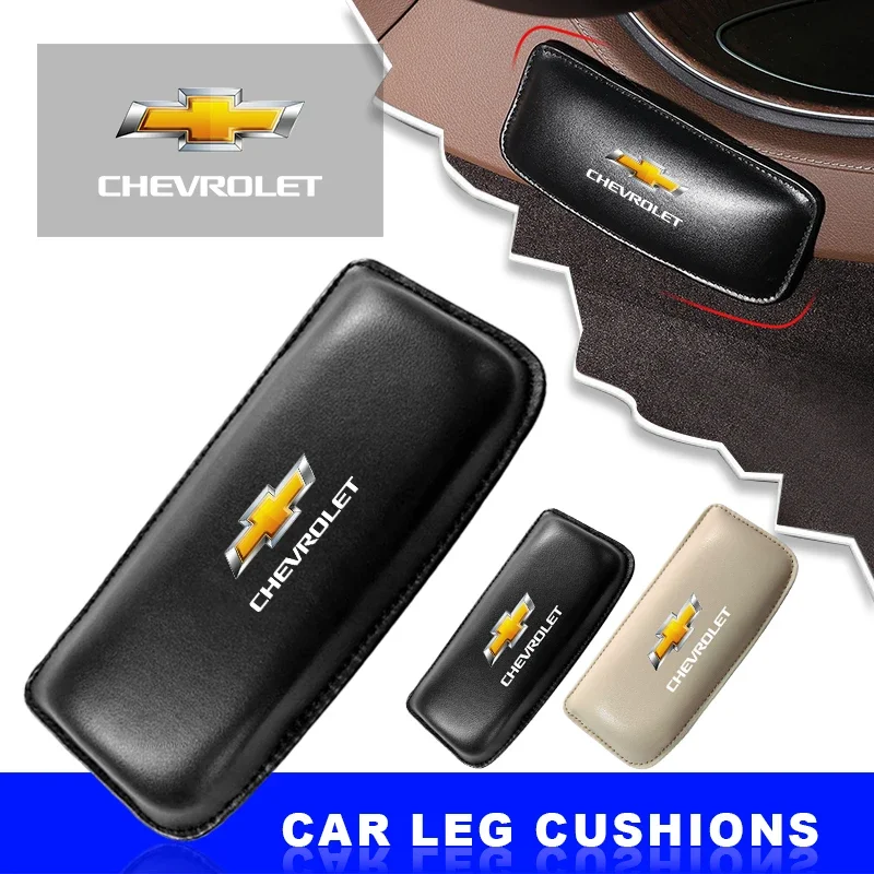 Rodillera de cuero para coche, cómoda y elástica, para Chevrolet Silverado Impala Malibu Equinox Cruze Camaro Blazer