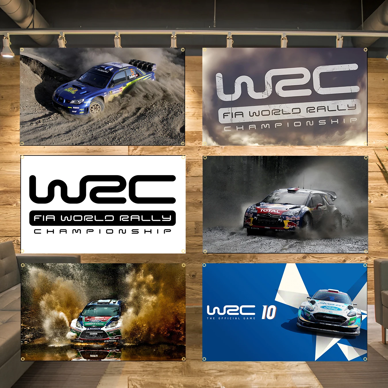 90x150cm 3X5FT World Rally Championship WRC Flag Polyester Digital Printing Banner for Garage Wall Art Out Door Decoration