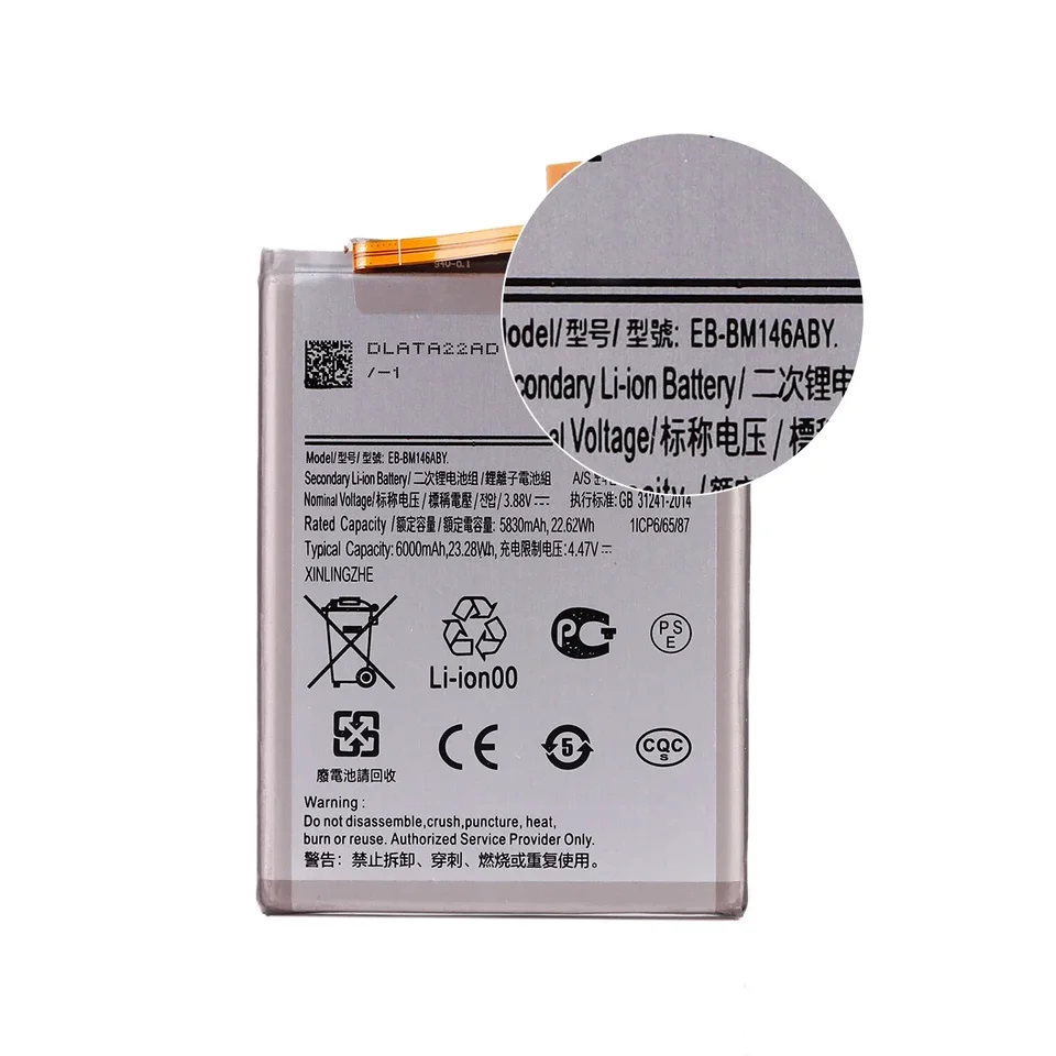 Batería nueva EB-BM146ABY EB-BM156ABY para Samsung Galaxy F15 5G / M15 / M35 5G F54 / M54 5G / M34 5G baterías para teléfonos móviles + herramientas 4