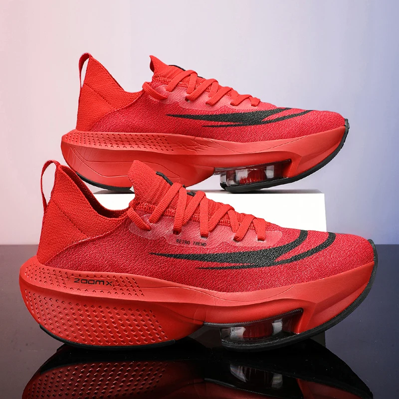 Running Shoes Air Cushion Speciality Marathon Men Sports Breathable Lightweight Women's Comfortable Athletic Nonskid Sneakers