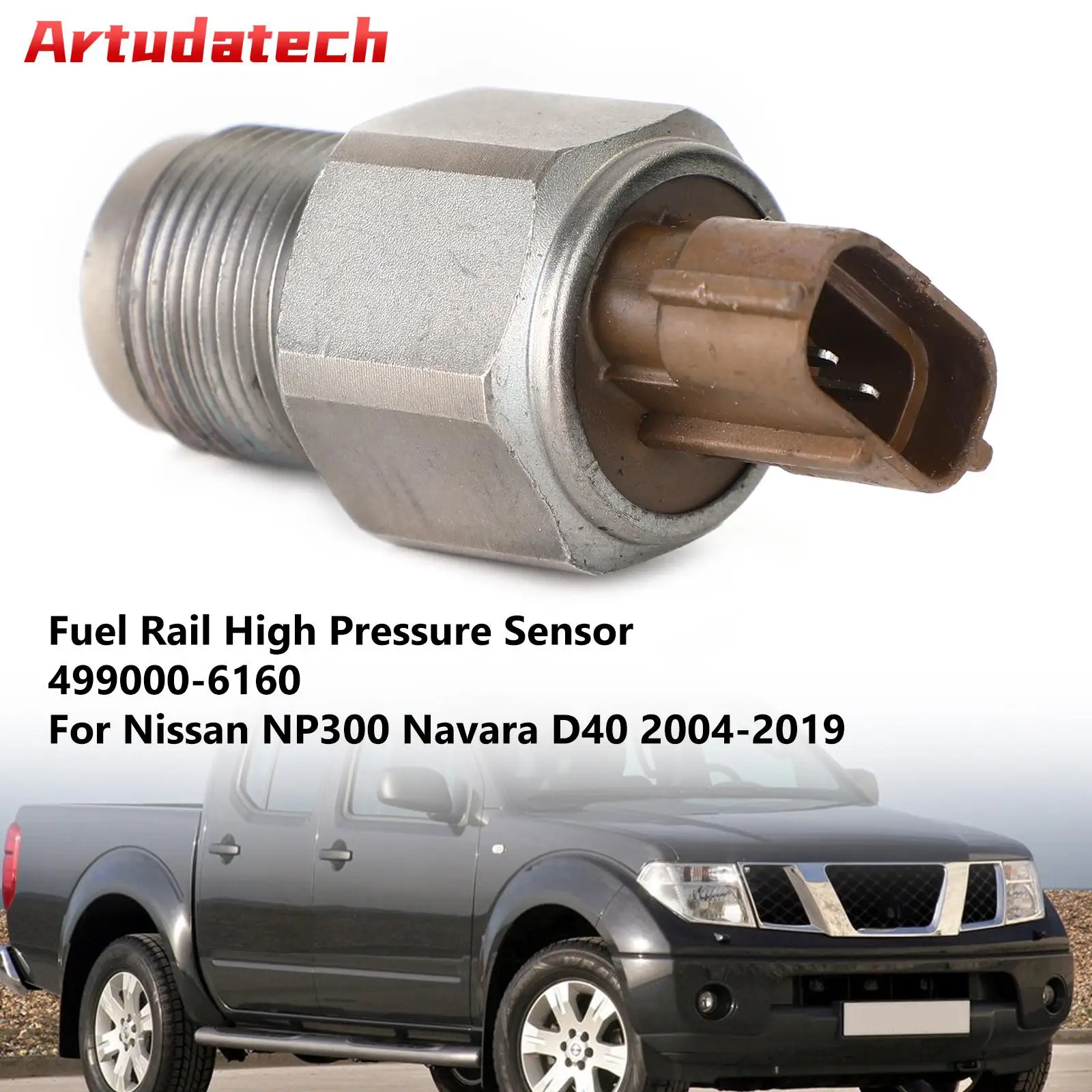 

Artudatech Fuel Rail High Pressure Sensor 499000-6160 For Nissan Navara D40 Pathfinder Car Accessories