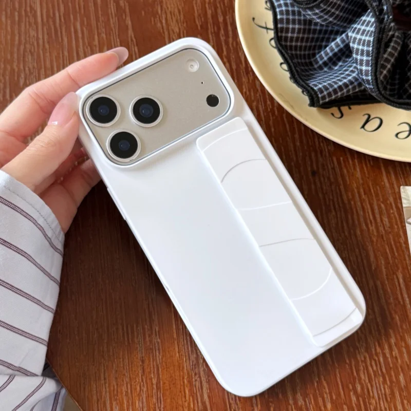 Weiche Silikon-Elastizitäts-Handgelenkschlaufe, matte Handyhülle für iPhone 17, 16, 15, 14, Plus 12, 13 Pro Max 11, ultradünne PC-Hartschale