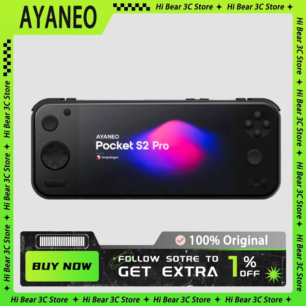 НОВАЯ Игровая консоль AYANEO Pocket S2 Pro 6 3 дюйма портативная с экраном 2K IPS джойстик TMR ручная триггером