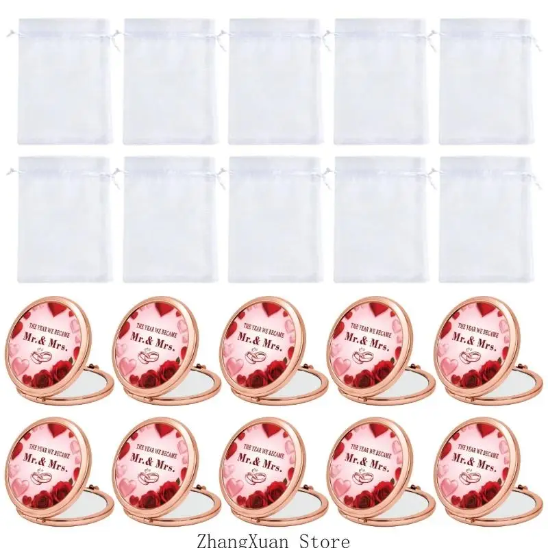 Schminktisch-Set für den Hochzeitstisch, 10 Glasstücke Taschenformat für Gäste, 3 x – Detail 5