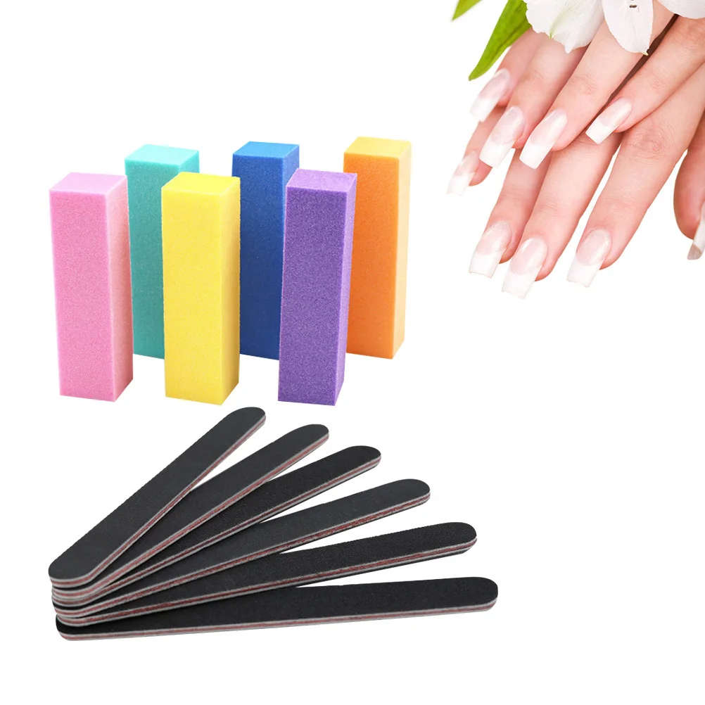 

1Set Nail Files Polishing Buffers Sanding Strip Manicure Tool for Natural Acrylic False Nails Girls Women Nail Files