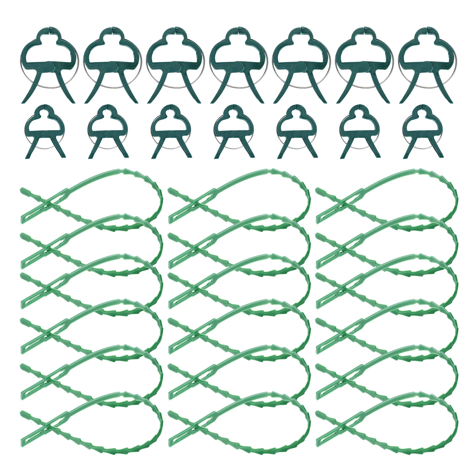 

1 set Plant Set Sturdy Clips for Climbing Plants Tomato Support Stem Garden Supplies Plastic Tomato Support Clips Clamp