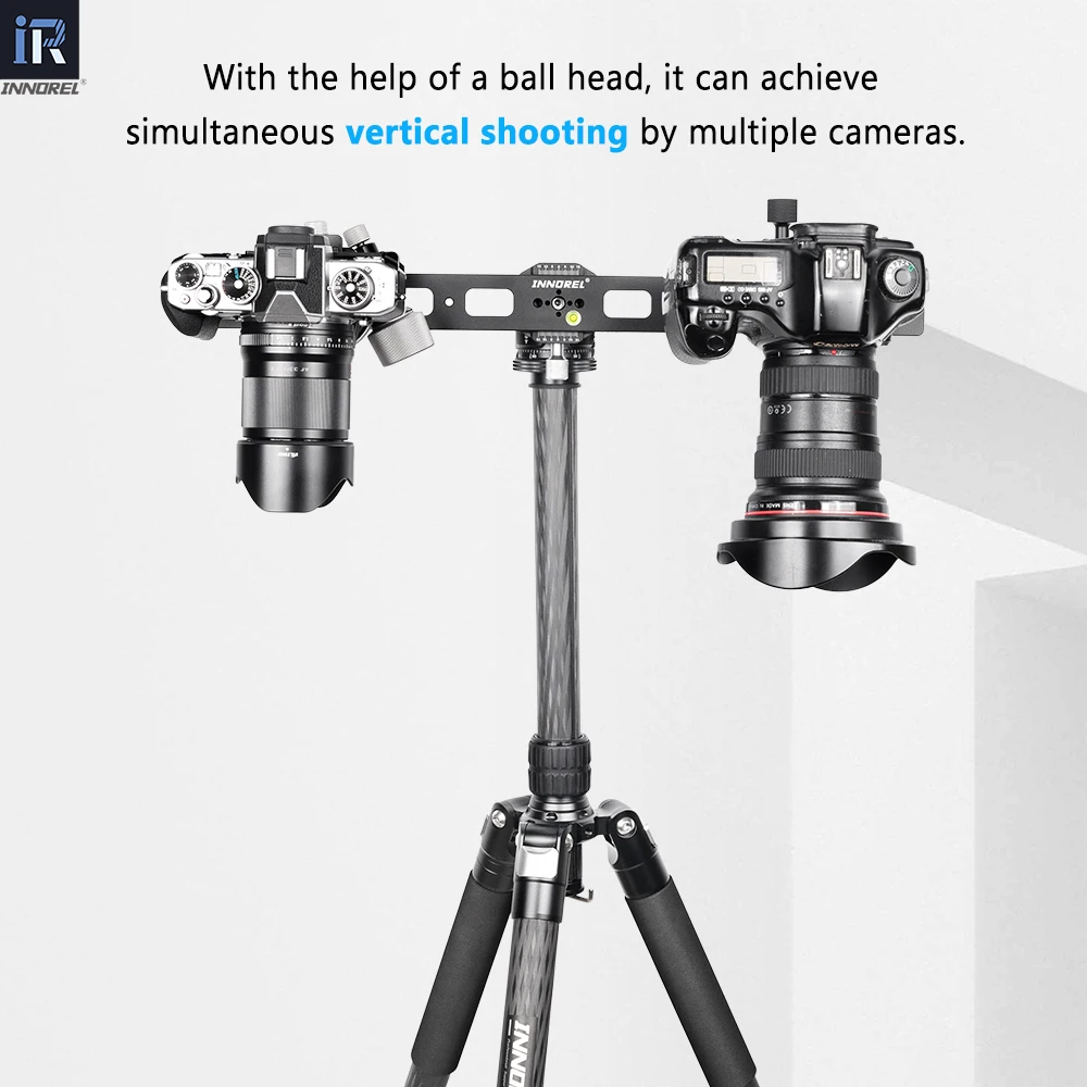 INNOREL RS50 50cm All Aluminum Alloy Dual Dovetail Quick Release Extender Rail Sliding Arca Plate for Camera Tripod Ballhead - view 6