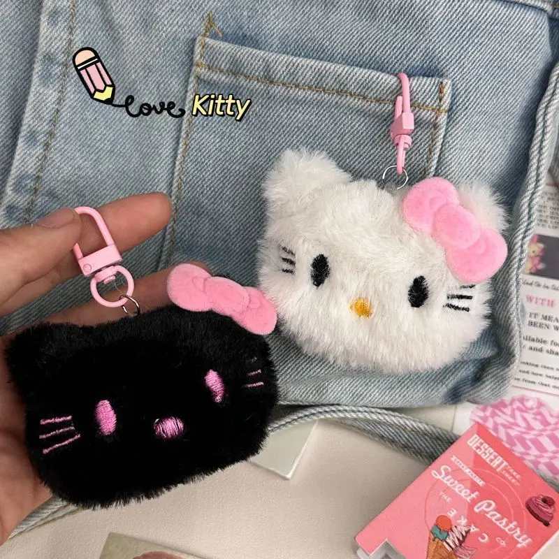 Precioso y creativo colgante de Hello Kitty Kawaii Sanrio, llavero con mochila de dibujos animados, accesorios de decoración para coche, regalo de Navidad