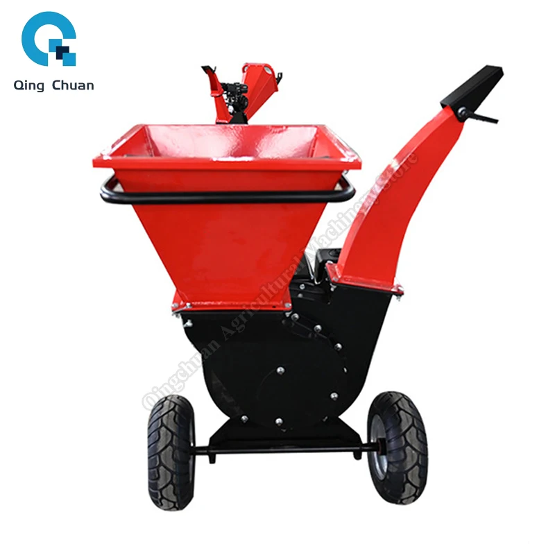 Branch Shredder Large Capacity Efficient Convenient Mobile Wood Chipper Forestry Machinery Wood Chipper Shredders