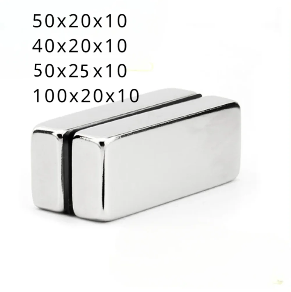 50x50x25mm Big Strong Square Magnets Block Magnet 50x50x20mm For Home Refrigerators, Offices DIY 100*20*10