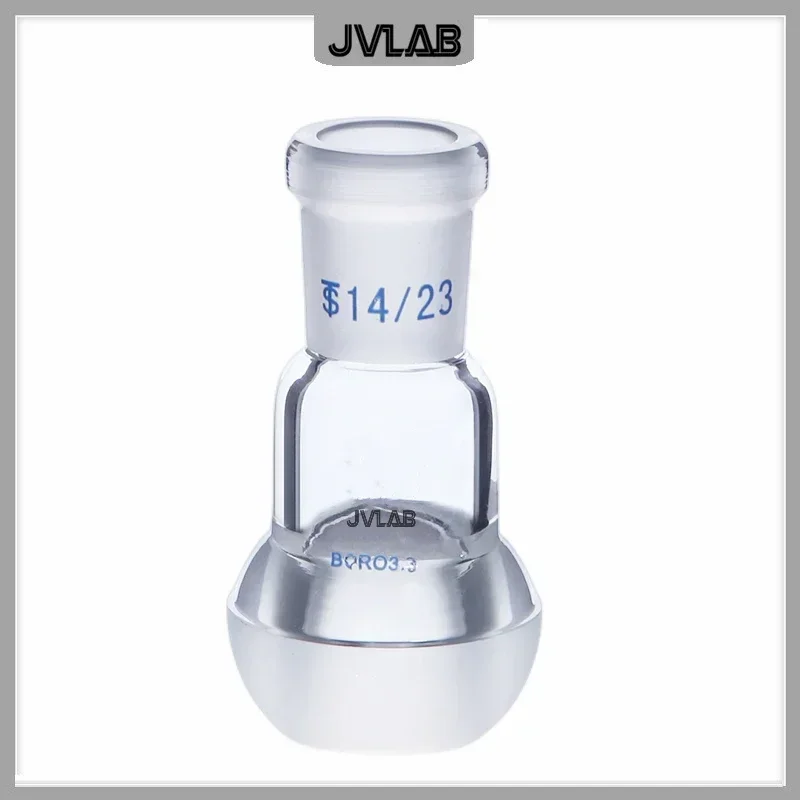 Spherical Joint Spherical Mouth and Standard Plug Interchangeable Connector Laboratory Glass Adapter Plug Diam.14 19 24 29# 1 pc