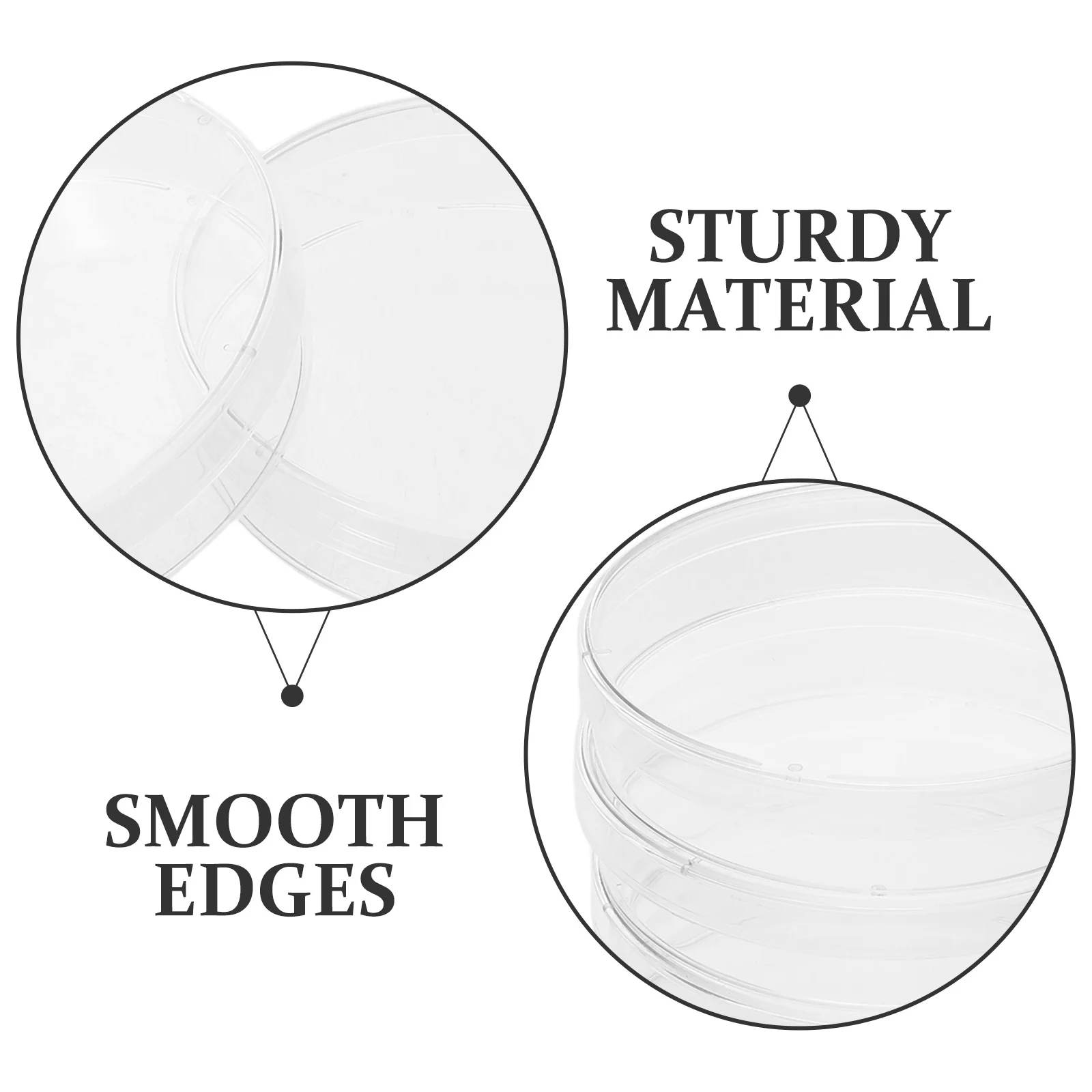 50pcs Cell Culture Dishes 70Mm High Transparency Uniform Cell Distribution Heat Pressure Resistant Petri Plates For Science