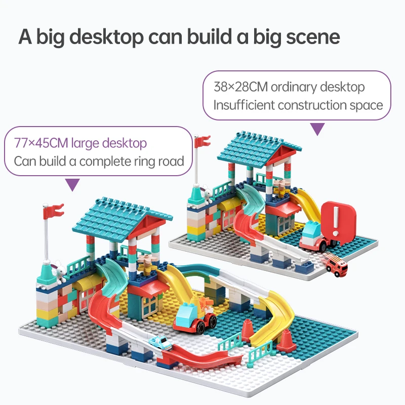 子供のためのアクティビティウォーターテーブルと椅子セット、大きな大理石の実行、DIYビルディングブロック、3、5 in 1、143個