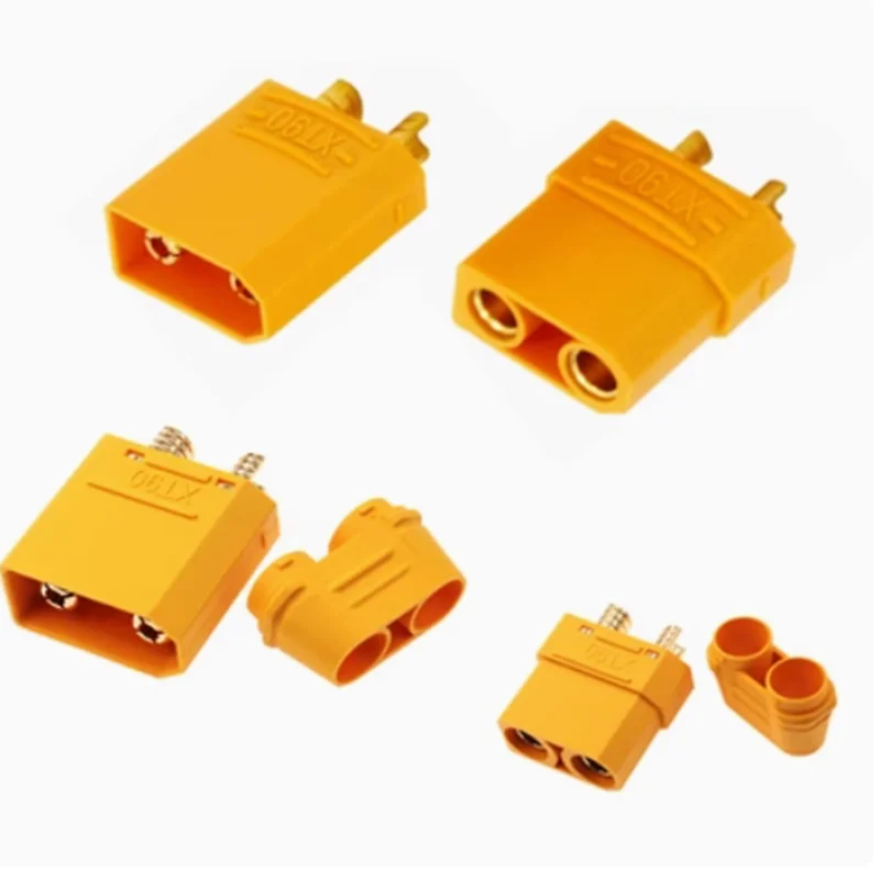 10pcs XT90 male/female plug + sheathed model airplane plug 4.5mm banana Male Female Adapter for RC Drone Car Lipo Battery