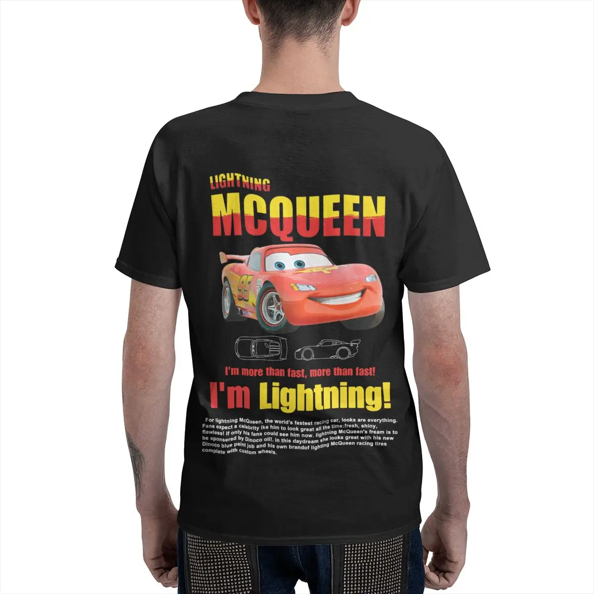 Lightning Mcqueen and Sally T Shirt For Couples Mcqueen Sally T-shirts Double-sided Print Tee For Men Women image 5