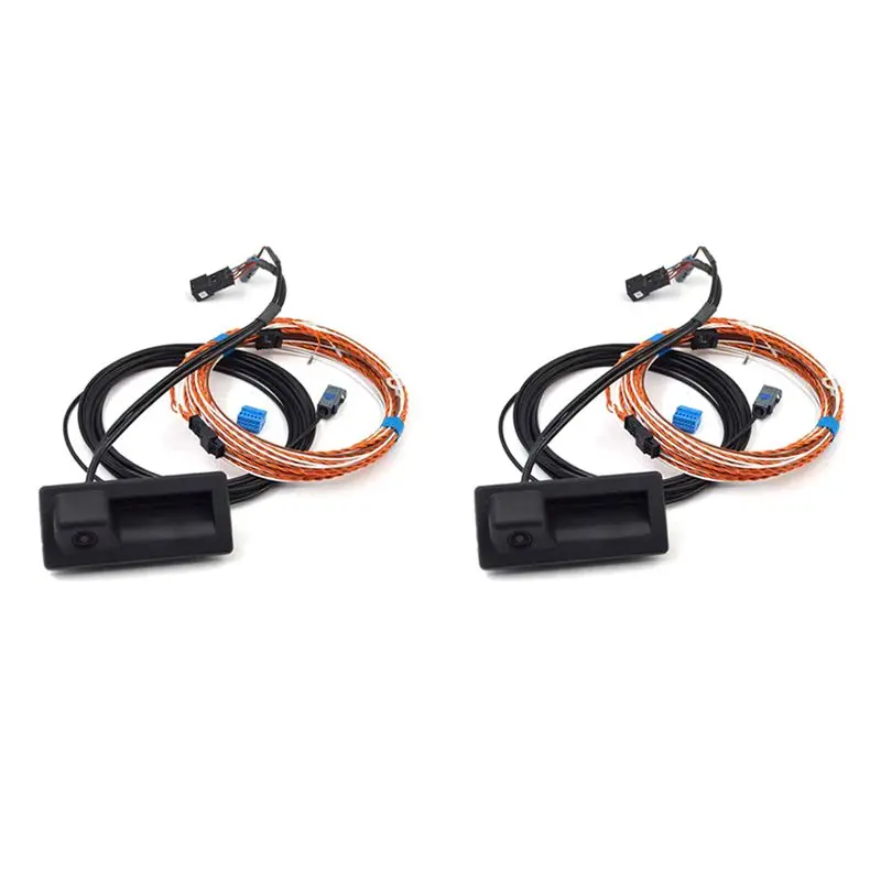 Unusual 2X 3V0827566L Car Reverse Camera Back Up Camera Handle Release Camera For A4 B9 2016-2023