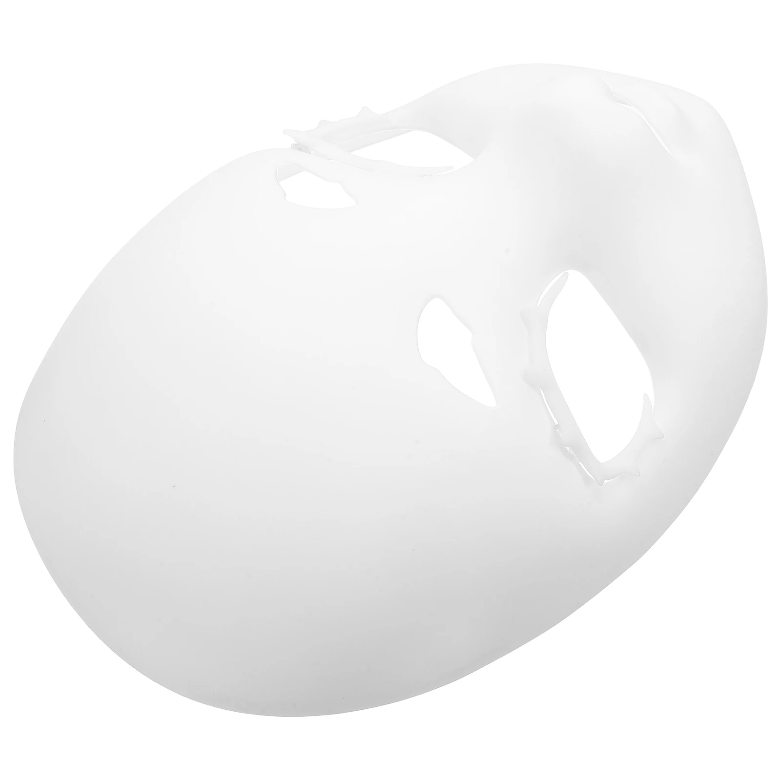 Niepomalowana biała maska zwierzęca DIY, baza głowy fursuitu na Halloween, maskaradę, karnawał, cosplay, imprezę, maska głowy fursuitu.