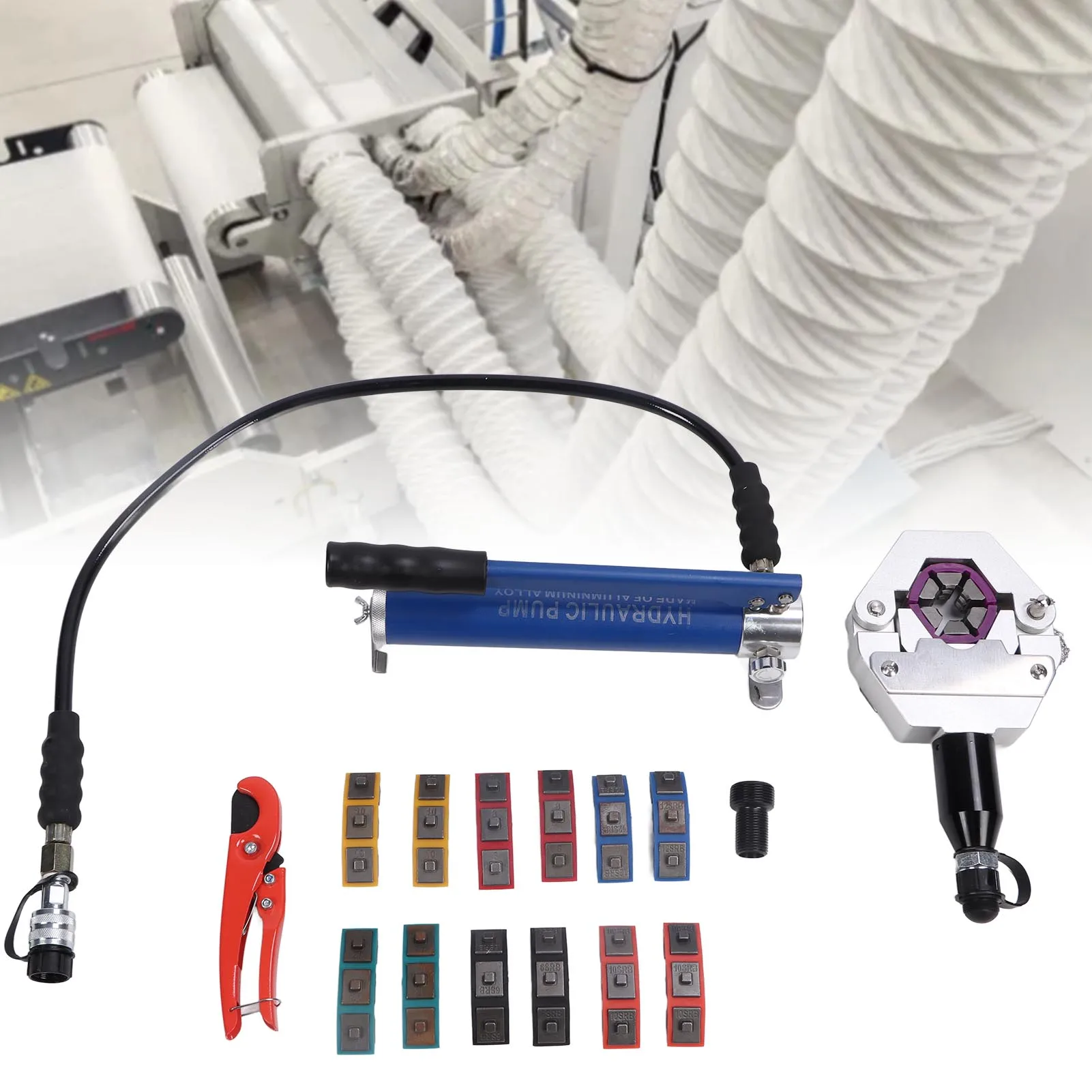 

Щипцы для шлангов Гидравлические щипцы для шлангов Кондиционер Щипцы для шлангов Ручной обжимной инструмент с насосом для ремонта и обслуживания