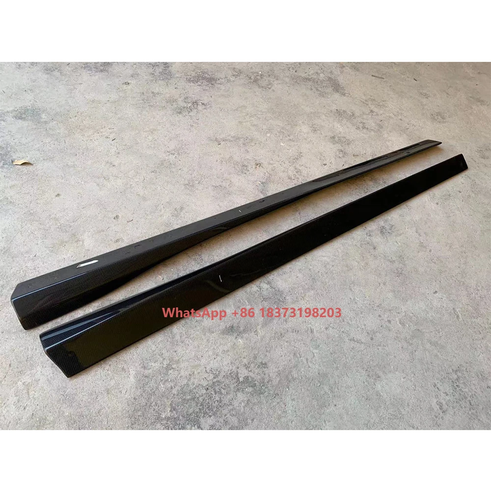 Kit corpo splitter gonna laterale in fibra di carbonio stile 3D paraurti laterale per F80 M3