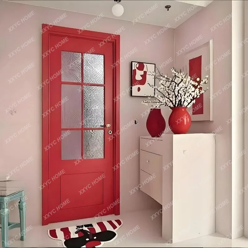 XX Retro, extremely narrow kitchen door, multi-color glass bathroom door ins wind bathroom door
