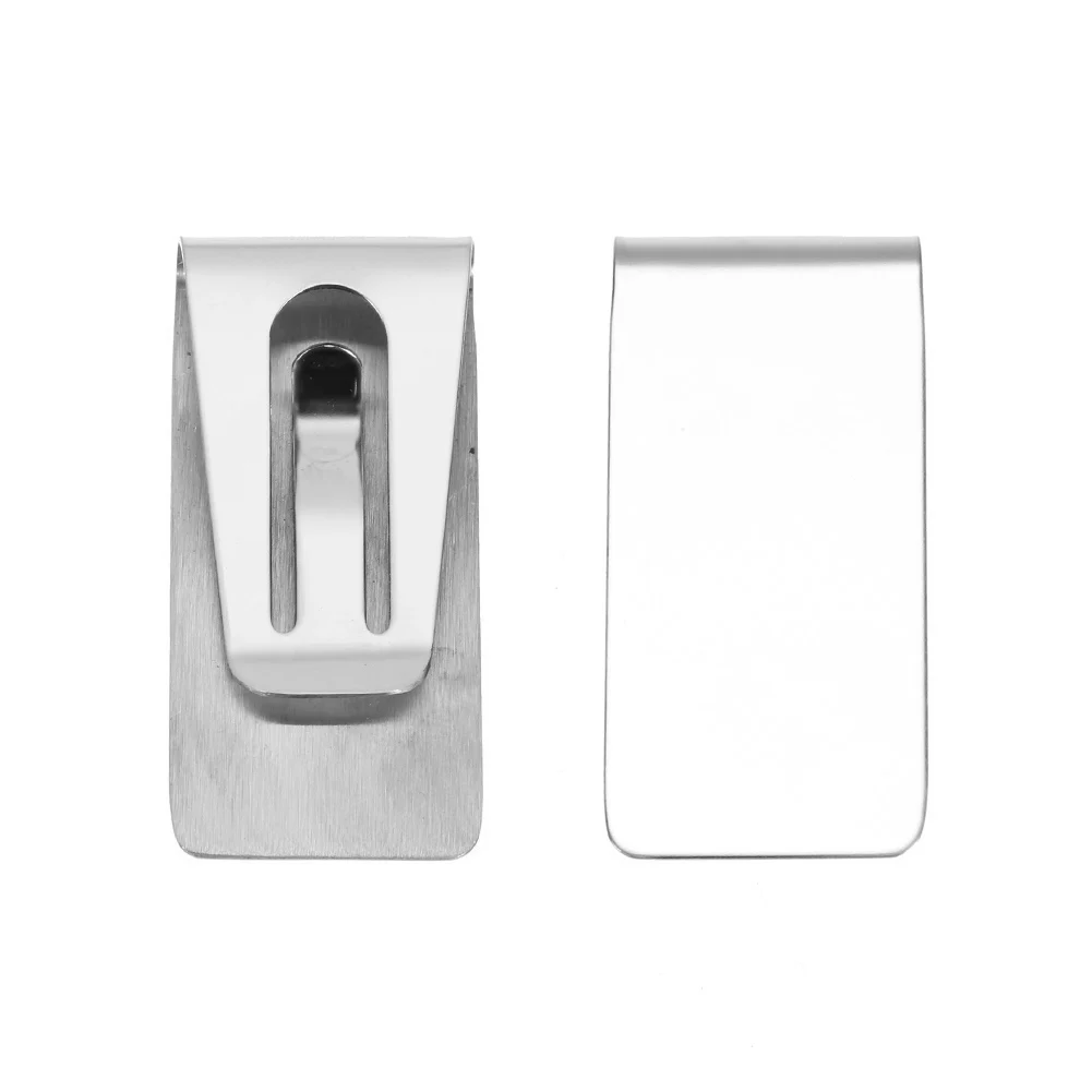 Tarjetero de Metal para dólares, monederos para tarjetas de crédito extrafinos, Clips simples para dinero