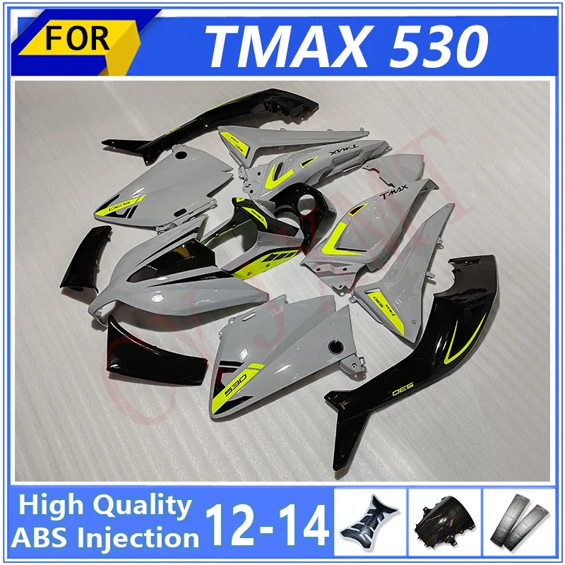 Customize Motorcycle Fairings For Yamaha TMAX530 2012-2014 Moto Molding Fairing Kit tmax 530 12-14 Bodyframe Protectiver Housing