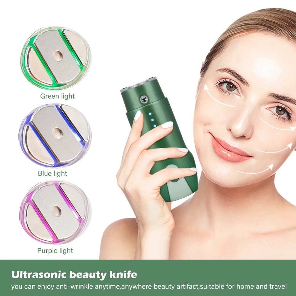 Face Anti Wrinkle Tightening Multi-Functional Facial Lifting Beauty Devices for Ultrasonic Mini HIFU RF Radio Frequency Massager