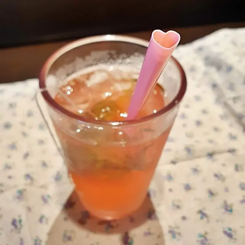 10pcs Love Heart Straw Drinking straw Supplies accessories pink red color outdoor party Straw Separate Package