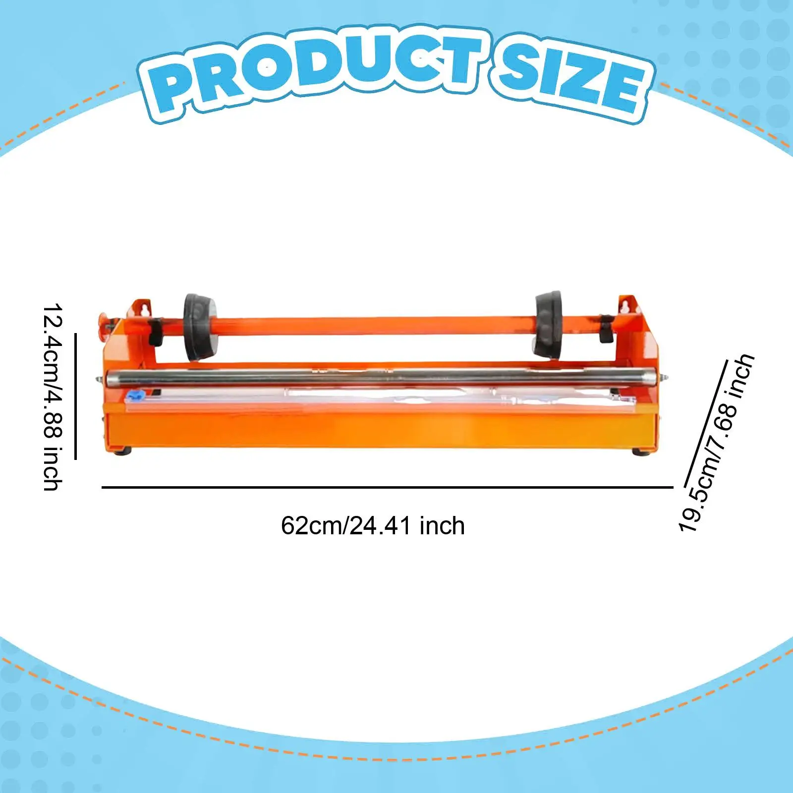 

Stretch Film Dispenser Pallet Wrapper Tool with Cutter Wrapping Machine Packing Machine for Industrial Commercial Factory Home
