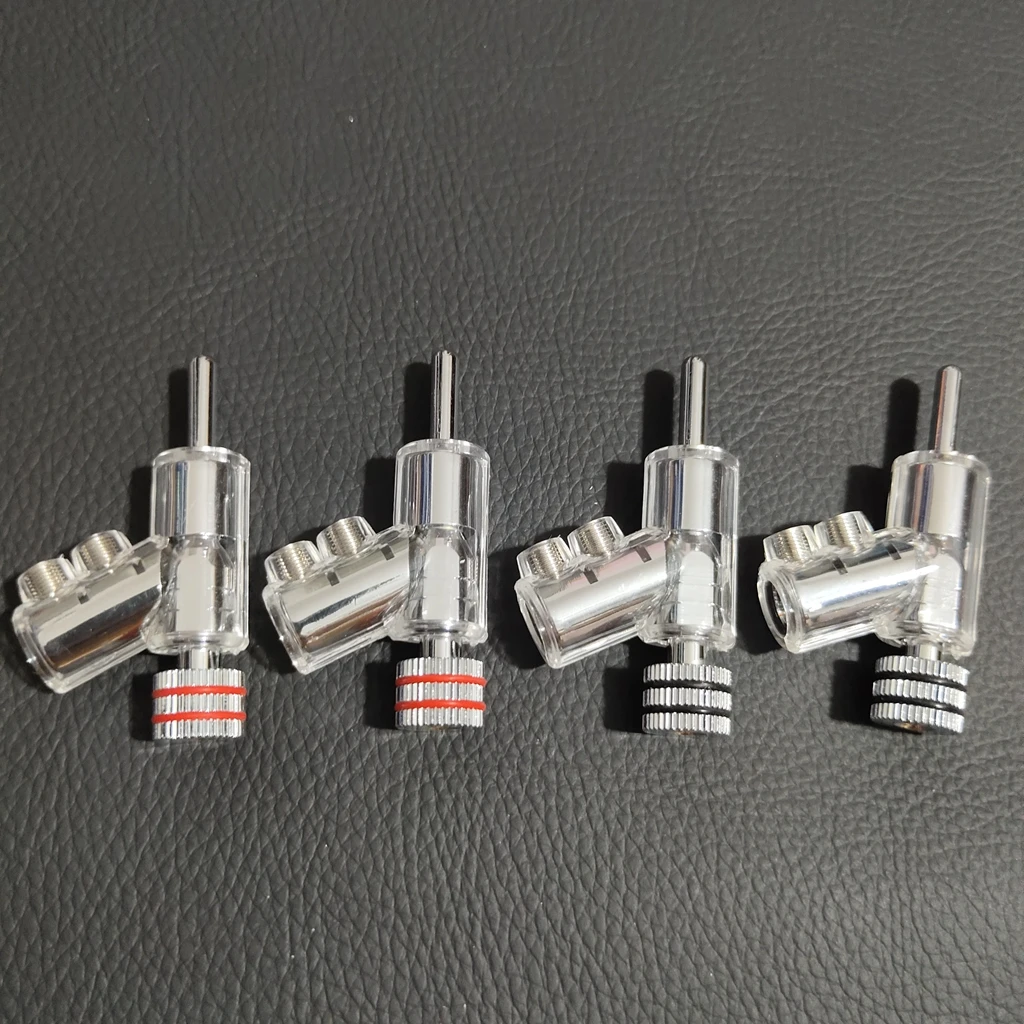 Wbt neues Rhodium/vergoldet abschließbar ohne Schweißen Hifi-Lautsprecher kabel Bananen stecker 45 ° Winkel Audio-Anschluss Pistole Typ Stecker