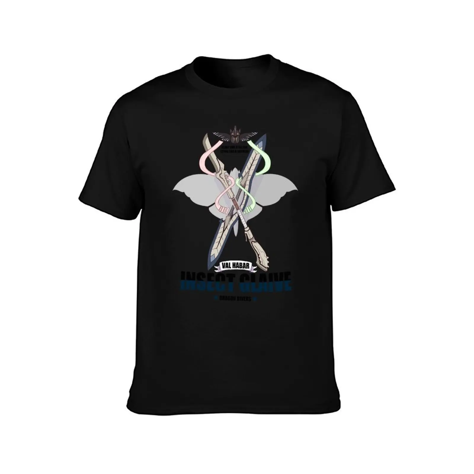 INSECT GLAIVE T-Shirt, Summer Casual Cotton Tee, Oversized Streetwear Tops, Vintage Graphic Print, Loose Fit Short Sleeve