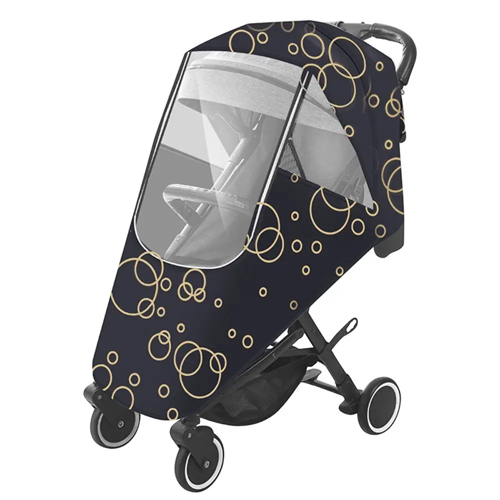 

Wind Shield Protection For Baby Big Circle Travel Cartoon Buggy Protection Nylon Pushchair Rain Shade Stroller Rain Cover